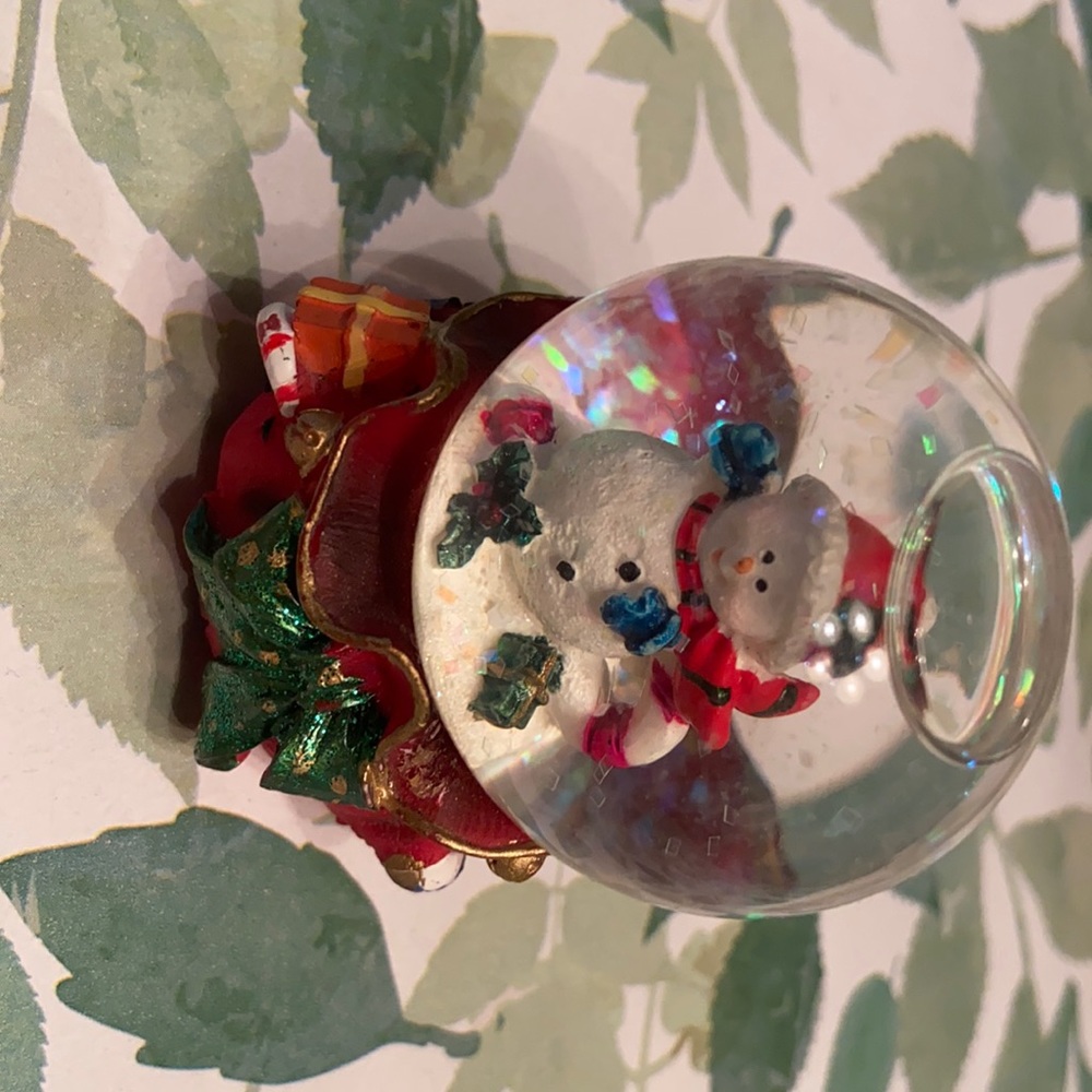 ☃️ Christmas snowman snow globe